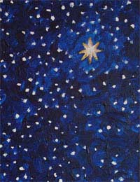 Night Sky Children Paint Painting